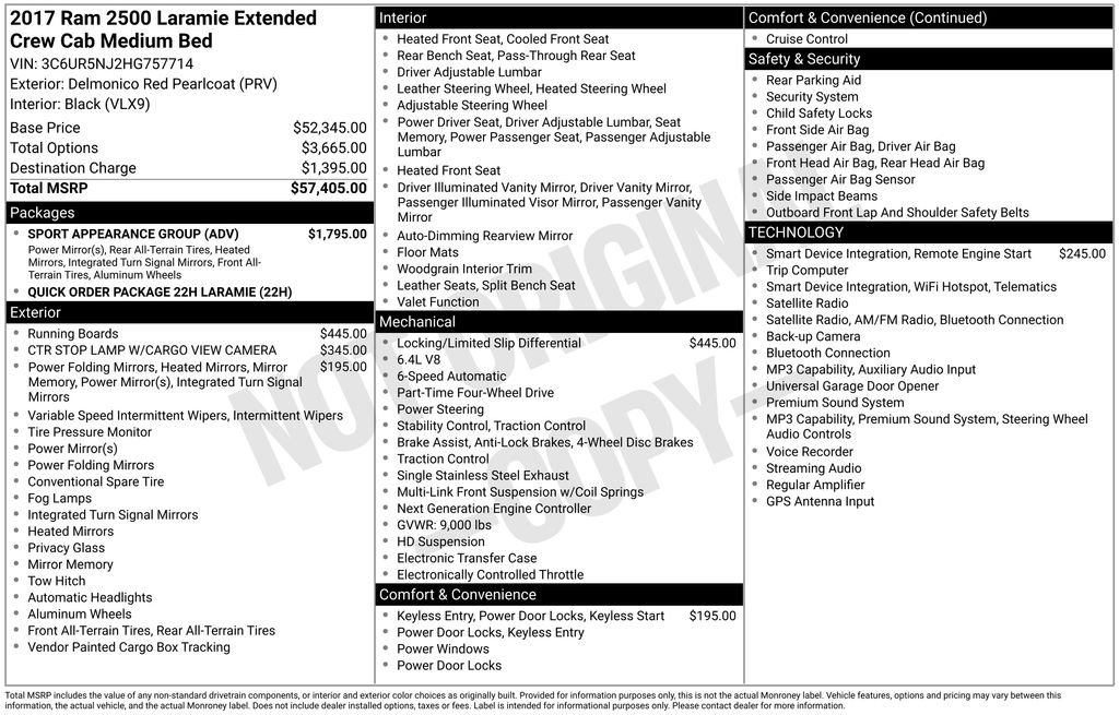 ram ram 2500 pickup 2017 3C6UR5NJ2HG757714 image ram ram 2500 pickup 2017 3C6UR5NJ2HG757714 image